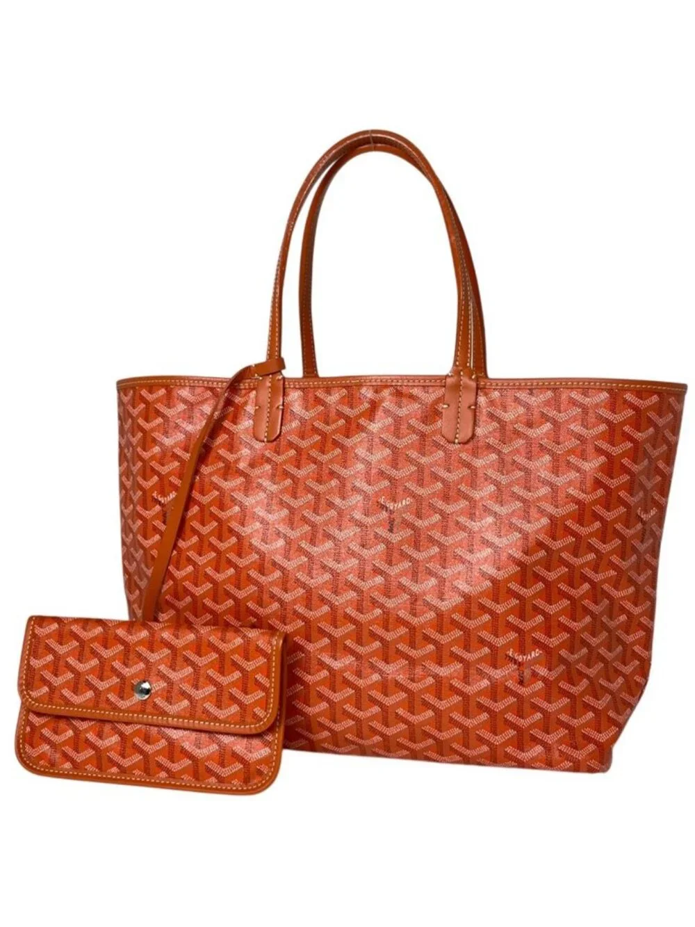 Goyard Saint Louis PM Tote Reversible All Over Pattern Orange